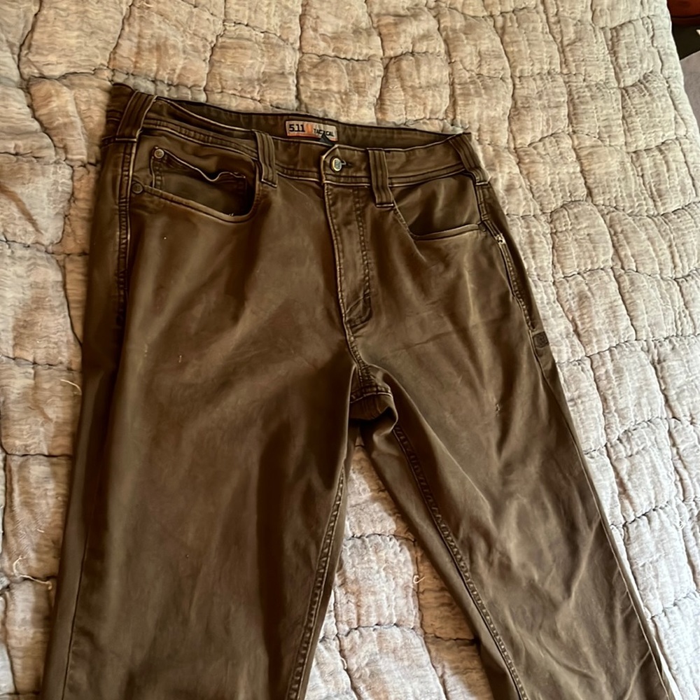 5.11 Brown Straight jeans